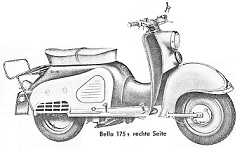Datenblatt Typ Bella R 175 S mit Anlasser